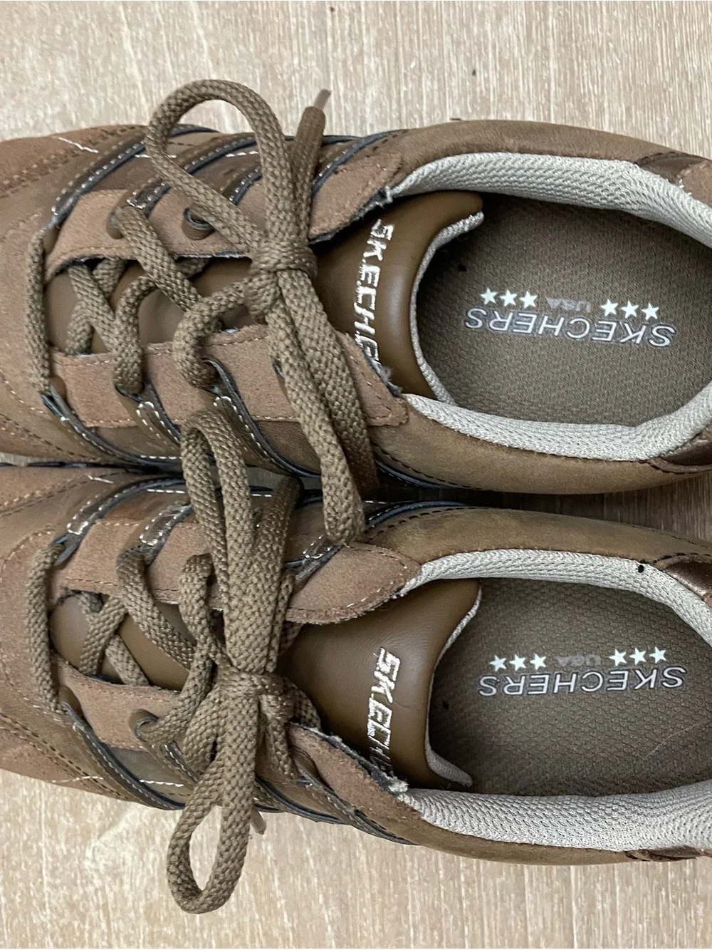 Skechers Brown Leather/Suede Sneakers. Biker Style Patroler in Desert color - Picture 9 of 14